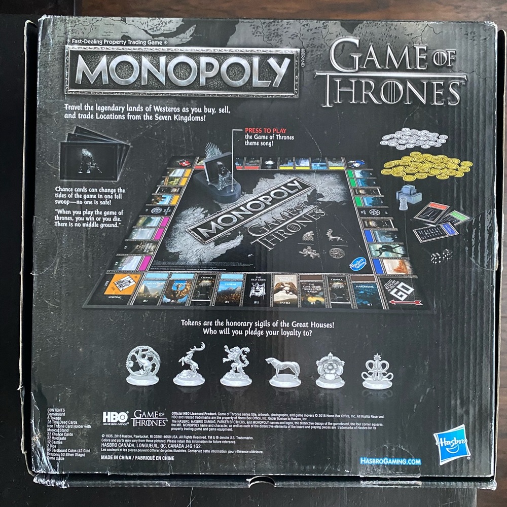 Monopoly Game of Thrones Edition - Picture 4 of 4